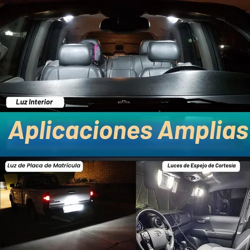 Vista 6 de Paquete de kit de luz interior LED para Toyota Tacoma 2005-2021, luces de cúpula de mapa interior + luces de espejo de tocador + luces de matrícula