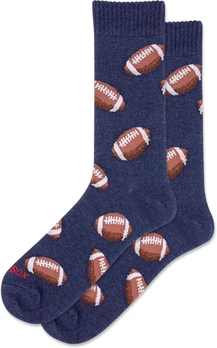 Vista 21 de Hot Sox Calcetines deportivos y atléticos divertidos para hombre, paquete de 1 par, regalos de moda novedosos y divertidos Por encima del par