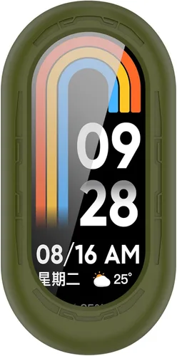Vista 6 de Funda protectora para Mi Band 8, a prueba de golpes, resistente a los golpes, funda de parachoques para Xiaomi Mi Band 8 Activity Tracker