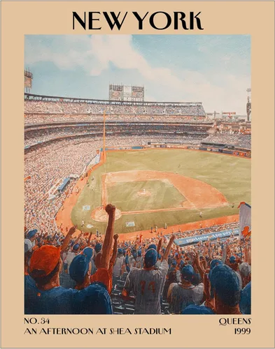 Vista 24 de K&L DESIGN CO. Impresión artística retro vintage de Nueva York, póster sin marco de 11 x 14 pulgadas, recuerdos de la ciudad de Nueva York, bonita