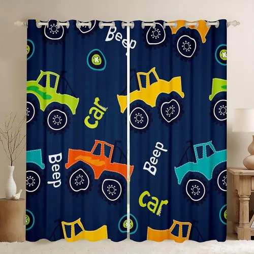 Vista 19 de Feelyou Cortinas opacas con estampado de leopardo para dormitorio, sala de estar, safari, cortinas de oscurecimiento de habitación con purpurina