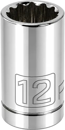 Vista 20 de Powerbuilt 641004 - Zócalo poco profundo de 1/2 pulgada y 12 puntos de accionamiento de 3/8 pulgadas x 1/2 pulgada