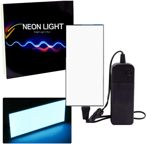 Vista 11 de Panel LED flexible, hoja de panel electroluminiscente EL cinta cortable suave para máscara de ojos, cosplay, decoración de fiesta, bricolaje