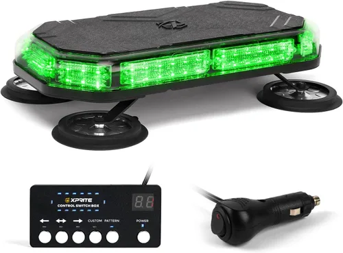 Vista 14 de Xprite Barra de Luz Estroboscópica de Emergencia Ámbar para Techo, Luces Intermitentes de Advertencia y Baliza de Seguridad con Panel de Control