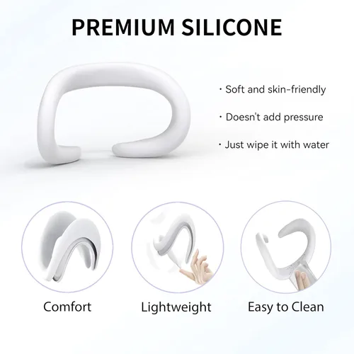 Vista 5 de APEXINNO VR Silicone Face Pad Cover for Meta Quest 3 Original Headset Accessories, VR Face Cushion Pad Mask for Oculus Quest 3 Headset Face Pad