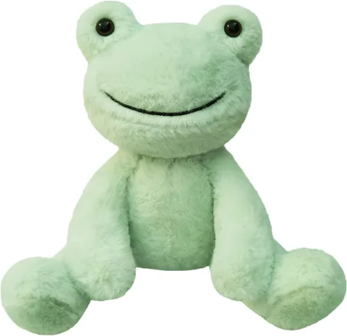 Vista 8 de Juguete de peluche de rana de peluche verde, juguete suave para niños y niñas, regalos para niños o novia, 8.5 pulgadas
