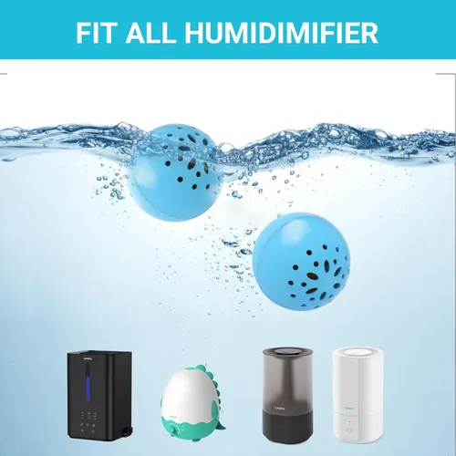 Vista 6 de Livatro Bola de limpieza del humidificador: combate el moho del humidificador y las bacterias con limpiador humidificador, evita la acumulación