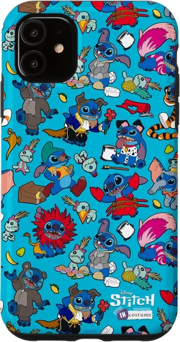 Vista 8 de iPhone 16 Disney 100 Stitch in Costume Disney Characters and Scrump Case