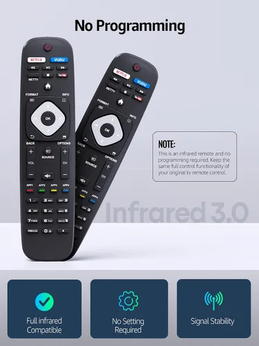 Vista 5 de PZL Nuevo reemplazo universal NH500UP para control remoto Philips TV, para Philips Smart TV 43PFL4902/F7 40PFL4901/F7 50PFL5602/F7 43PFL5602/F7