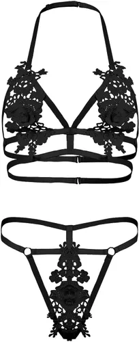 Vista 3 de Lencería sexy para mujer, ropa interior femenina para adultos traviesa, lencería cómoda para juegos sexuales