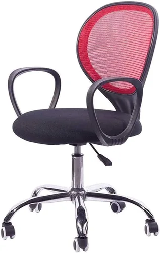Vista 7 de Ergonomic Round Back Office Chair Staff Student Dormitory Computer Seat Home Mesh Lifting Chair Backrest Rotating Chair(A)