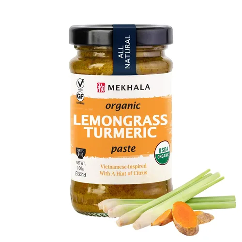 Vista 10 de Mekhala Pasta de curry verde tailandés sin gluten orgánica 3.53 onzas