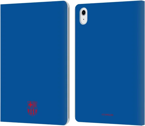 Vista 10 de Head Case Designs Funda de cuero con licencia oficial del FC Barcelona Barca Crest Pattern compatible con Apple iPad Air 2020/2022
