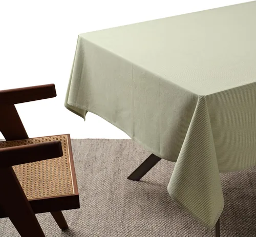 Vista 13 de MEEMA Mantel rectangular de algodón, mantel de verano para banquete de fiesta, boda y festival, mantel de primavera, ideal para exteriores e