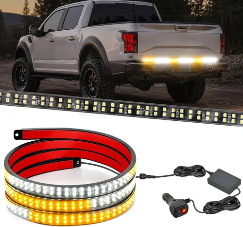 Vista 12 de Nilight 6 piezas de luces de neón para la parte baja del auto, tiras de luces RGB multicolores de 300 LEDs, función activa de sonido DIY, modo