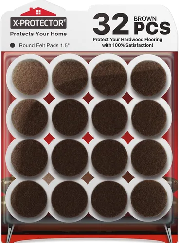 Vista 12 de X-PROTECTOR Almohadillas de Fieltro para Muebles - 32 PCS de 1 1/2" Protectores de Piso para Patas de Sillas y Muebles - ¡Protege Tus Pisos
