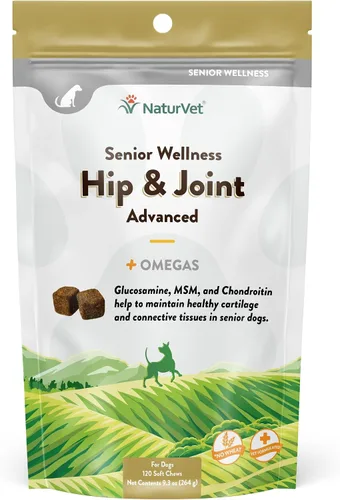Vista 7 de NaturVet Senior Dog Wellness Hip & Joint Advanced Plus Omegas - 90