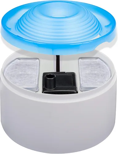 Vista 3 de Penn-Plax Fuente de agua corriente fresca para mascotas con apagado automático para perros y gatos