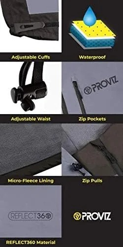 Vista 15 de Proviz REFLECT360 - Chaqueta para hombre color plateado