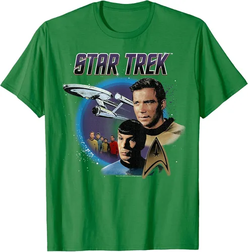 Vista 45 de Star Trek Original Series Vintage Enterprise T-Shirt Baby Blue