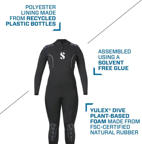 Vista 4 de SCUBAPRO Everflex Yulex - Vaporizador de buceo, para mujer, 3/0.079 in
