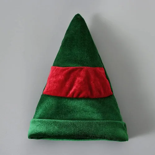Vista 3 de Traje de Navidad para niñas pequeñas, disfraz de Santa para niñas pequeñas, disfraz de cosplay para niños, manga larga, terciopelo de felpa