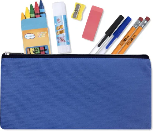 Vista 5 de Trail maker Estuche para lápices con suministros incluidos, estuche a granel al por mayor para niños, aulas