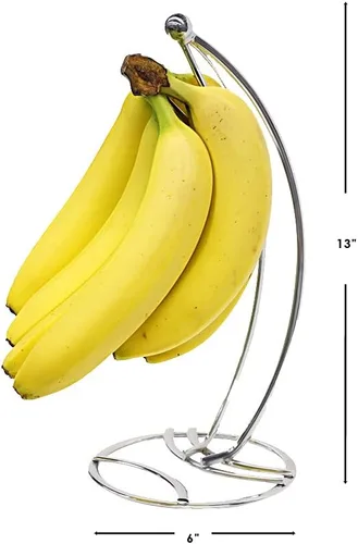 Vista 7 de Home Basics gancho de árbol banana de alambre plano