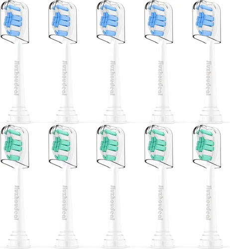 Vista 8 de Cabezales de cepillo de dientes de repuesto compatibles con Philips Sonicare, cabezales de cepillo para Sonicare C2 Control de placa protectora