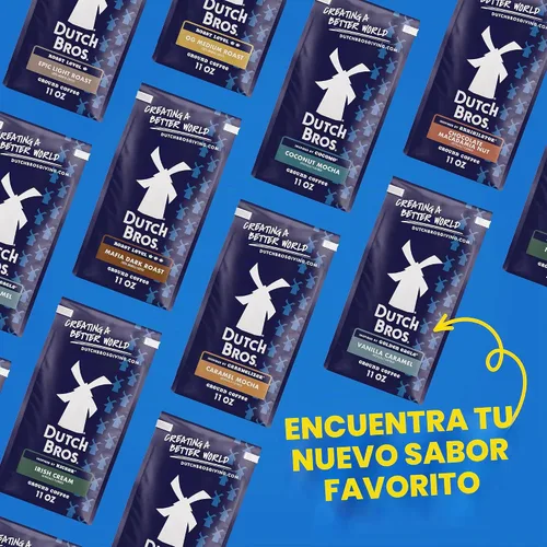 Vista 6 de Dutch Bros OG tostado medio, café molido Café molido 100% arábica, chocolate con leche y notas cítricas, combina con cremas Dutch Bros, 1 bolsa