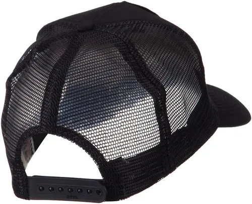 Vista 3 de e4Hats.com Skull and Choppers Gorra de malla con parches militares bordados