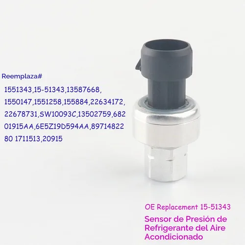 Vista 2 de Interruptor de sensor de alta presión de CA 1551343, 15-51343, 13587668 compatible con Chevy Suburban Tahoe 2002-2021, Buick Cadillac GMC Sierra