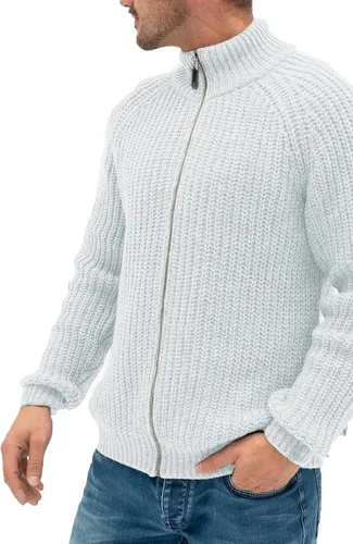 Vista 3 de Aoysky Men's Sweater Cardigan Full Zip Up Slim Fit Stand Collar Knitwear Jacket