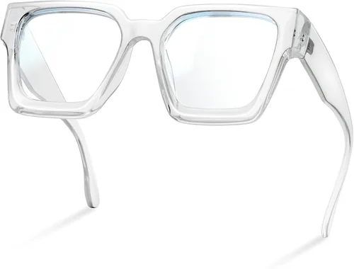 Vista 9 de livho Marco de gafas de gran tamaño para mujer y hombre, lentes rectangulares de moda para computadora, marco elegante *Tortuga de coco