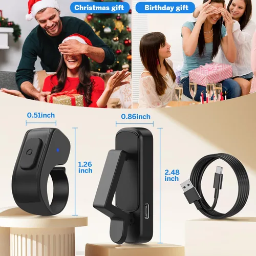 Vista 8 de Anillo girador de páginas para Kindle, control remoto para iPhone, iPad, tabletas Android, lectores electrónicos, girador de páginas para Kindle