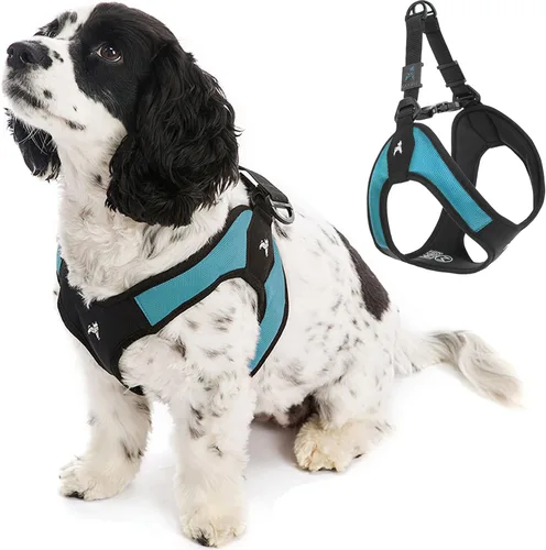 Vista 7 de Gooby Escape Free Easy Fit - Arnés para perro con fácil ajuste, color negro, talla XS, sin tirones, con hebilla de liberación rápida, perfecto