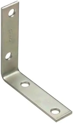 Vista 4 de NATIONAL/SPECTRUM BRANDS HHI N113-456 - Plancha de esquina de 3 x 3/4 pulgadas, paquete de 4