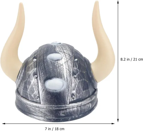 Vista 7 de LUOZZY Sombreros vikingos para niños, sombreros de pirata de Halloween, casco extraño, sombrero de fiesta de Halloween para niños