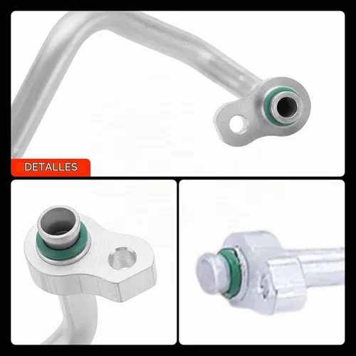 Vista 9 de A-Premium - Conjunto de manguera de línea de descarga A/C compatible con Kia para Sorento 2014-2015 3.3L, alta presión, compresor a condensador