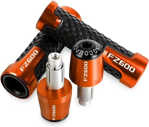 Vista 17 de Para Yamaha FZ600 FZ 600 FZ-600 1987 1988 1989-2022 Manillar antideslizante de motocicleta Agarraderas Cubierta de extremo de agarre de mano CNC