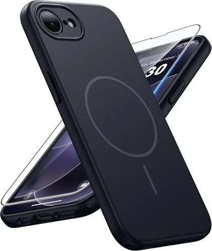 Vista 247 de FNTCASE Funda para iPhone 17 Pro: Fundas delgadas translúcidas de color azul claro compatibles con MagSafe, protección completa de la cámara