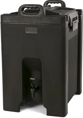 Vista 5 de Carlisle FoodService Products Dispensador de bebidas aislado de 2.5 galones, Cateraide, grado alimenticio con asas, carcasa de polietileno Negro