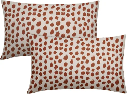 Vista 81 de Sweetshow Juego de 2 fundas de almohada de 16 x 16 pulgadas, diseño bohemio, con diseño de lunares, moderno y moderno, para exteriores, decorativas