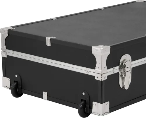Vista 5 de Seward - Maletero para debajo de la cama con ruedas y cerradura, negro, 31 pulgadas