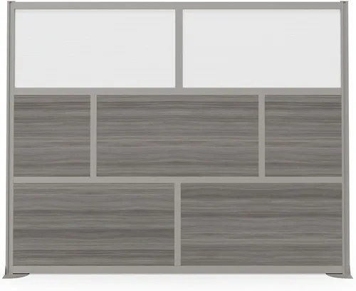 Vista 3 de NBF - Divisor de pared de panel de privacidad para cubículo, separador de habitación moderno, panel divisor de habitación portátil de pie sin Nogal