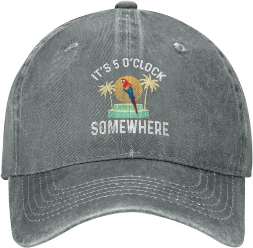 Vista 10 de Philysonic 5 Oclock Somewhere Hat It is 5 Oclock Somewhere Hat Gorra de béisbol para mujer, gorra de moda