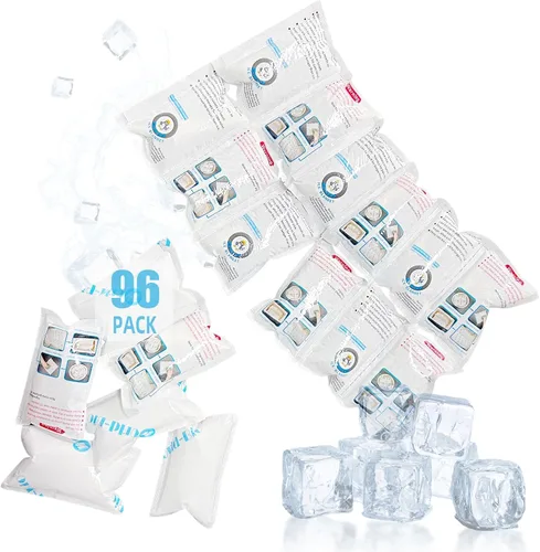Vista 8 de WORLD-BIO Paquetes de hielo que envían hielo seco para envío de alimentos congelados, hojas flexibles de hielo frío para enfriadores, paquetes