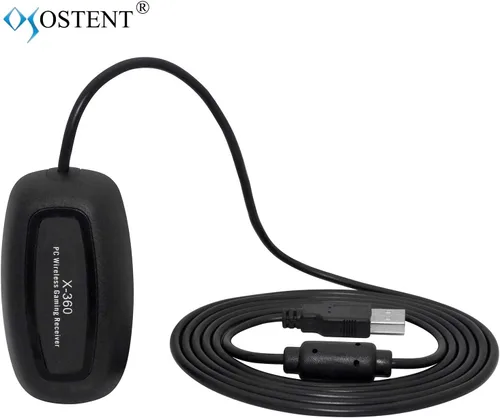 Vista 6 de OSTENT USB Wireless Controller PC Laptop Receiver for Microsoft Xbox 360 Slim Windows Video Games Color Black