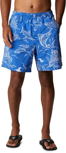 Vista 92 de Columbia Super Backcast - Pantalón corto de agua para hombre Impresión de tinte negro