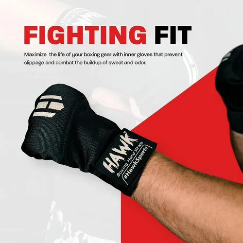Vista 7 de Hawk Guantes Interiores Acolchados de Entrenamiento con Gel Vendas Elásticas para las Manos para Guantes de Boxeo Vendas Rápidas Hombres y Mujeres